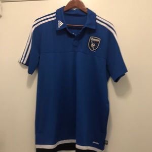 adidas MLS Men's San Jose Earthquakes Team Polo,